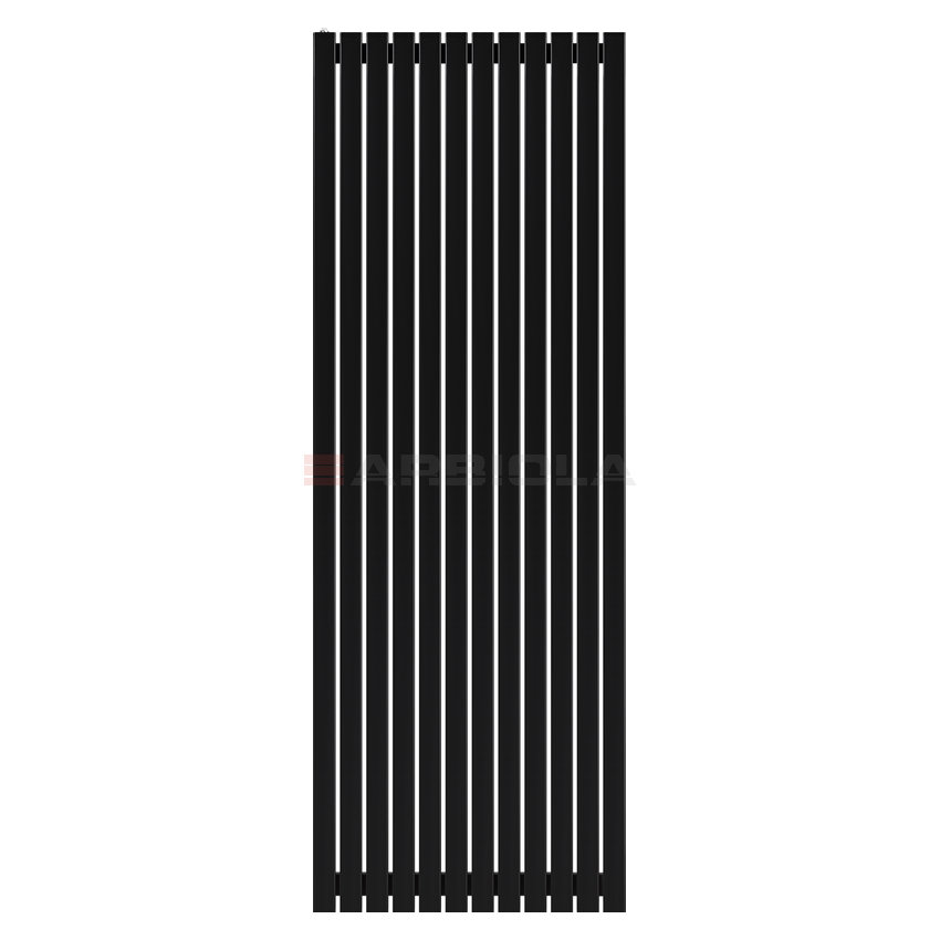 Arbiola Mono H 2000-60-12 секции черный вертикальный радиатор c боковым подключением Arbiola Mono H 2000-60-12 секции черный вертикальный радиатор c боковым подключением