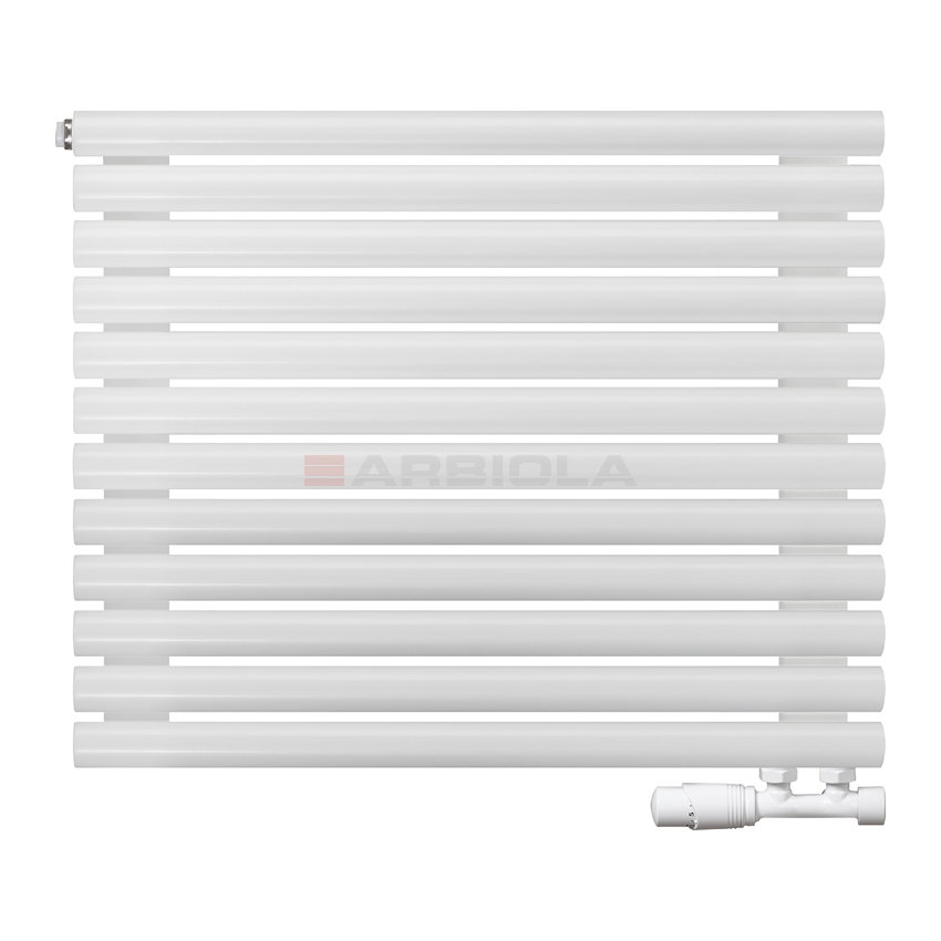 Arbiola Gorizont Iris V 1000-42-12 секции белый горизонтальный радиатор c нижним подключением Arbiola Gorizont Iris V 1000-42-12 секции белый горизонтальный радиатор c нижним подключением
