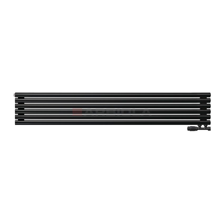Arbiola Gorizont Iris V 1750-42-06 секции черный горизонтальный радиатор c нижним подключением Arbiola Gorizont Iris V 1750-42-06 секции черный горизонтальный радиатор c нижним подключением