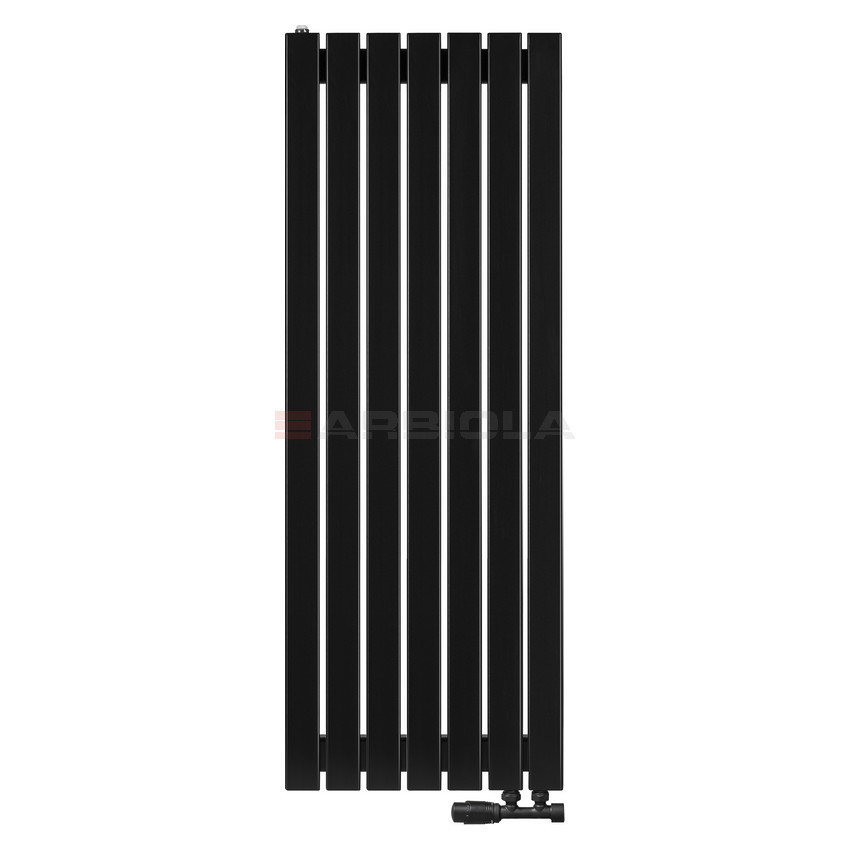 Arbiola Liner V 1000-36-07 секции черный вертикальный радиатор c нижним подключением Arbiola Liner V 1000-36-07 секции черный вертикальный радиатор c нижним подключением