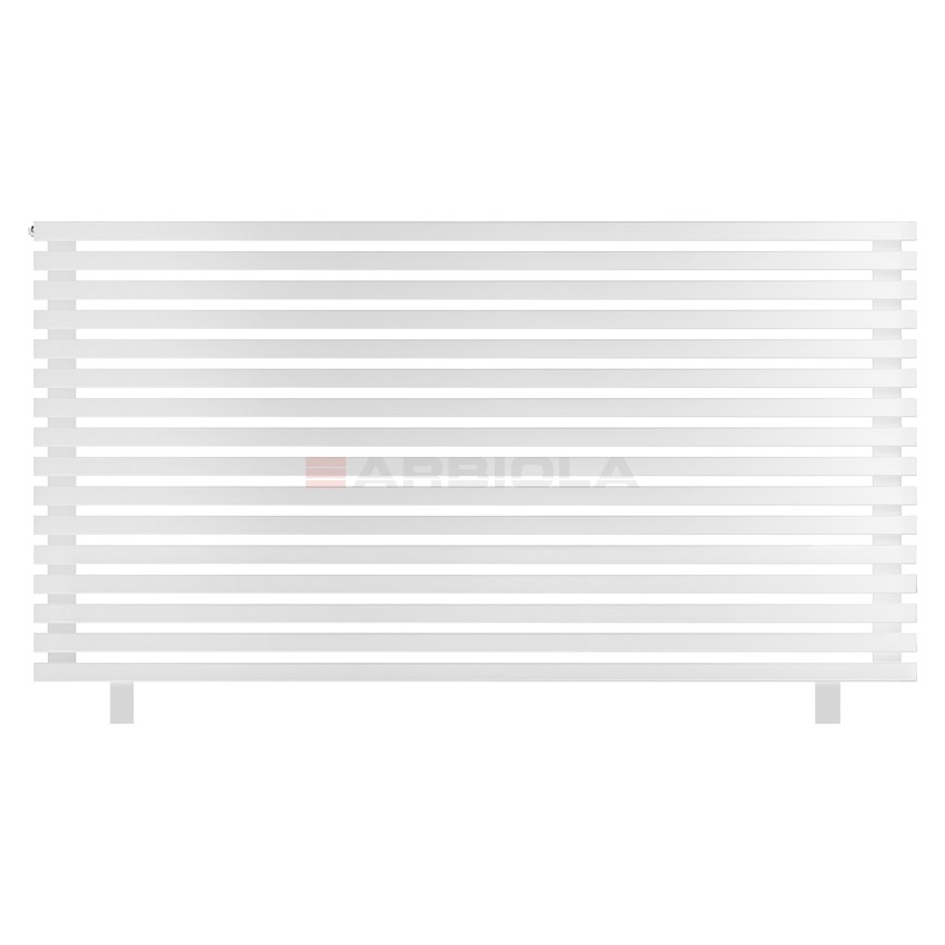 Arbiola Gorizont Ritmo HZ 1750-40-16 секций белый горизонтальный радиатор c боковым подключением (на ножках)