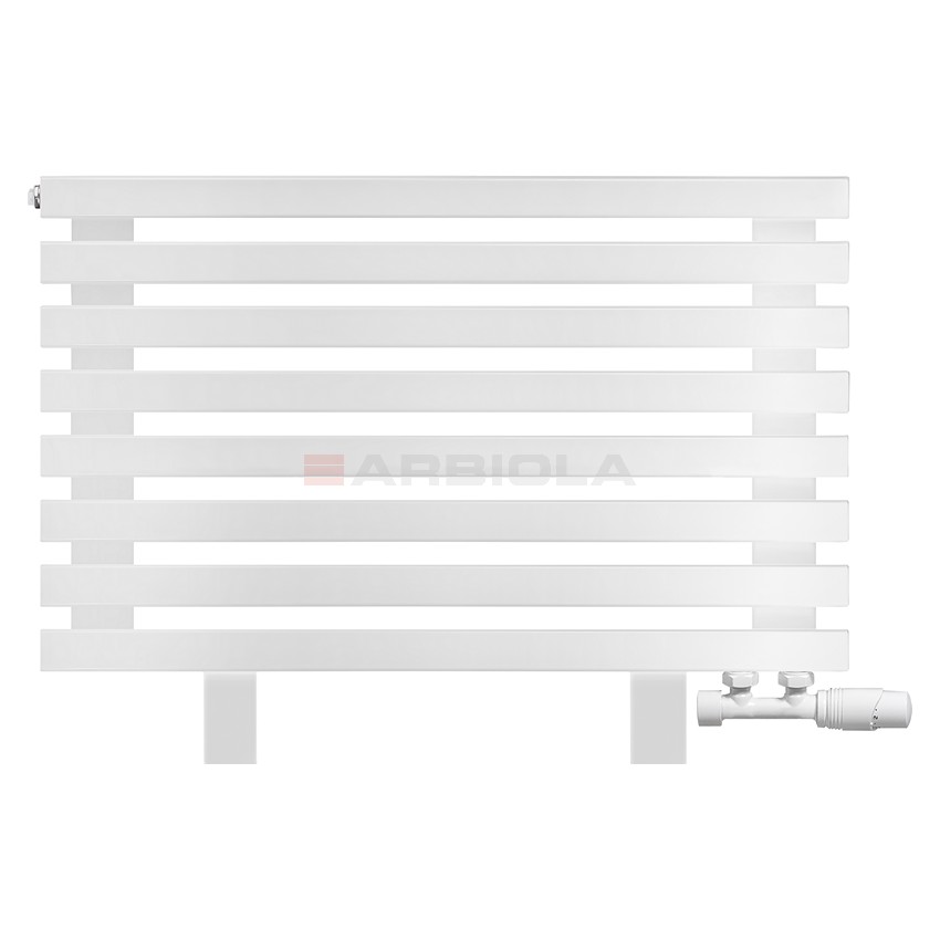 Arbiola Gorizont Ritmo VZ 1000-40-08 секций белый горизонтальный радиатор c нижним подключением (на ножках)