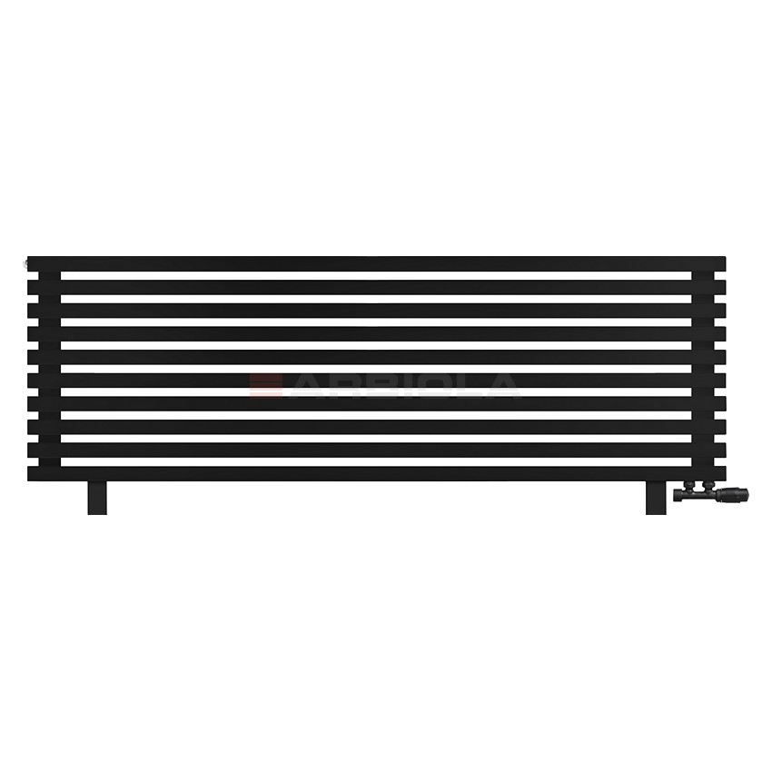 Arbiola Gorizont Ritmo VZ 1800-40-10 секций чёрный горизонтальный радиатор c нижним подключением (на ножках) Arbiola Gorizont Ritmo VZ 1800-40-10 секций чёрный горизонтальный радиатор c нижним подключением (на ножках)