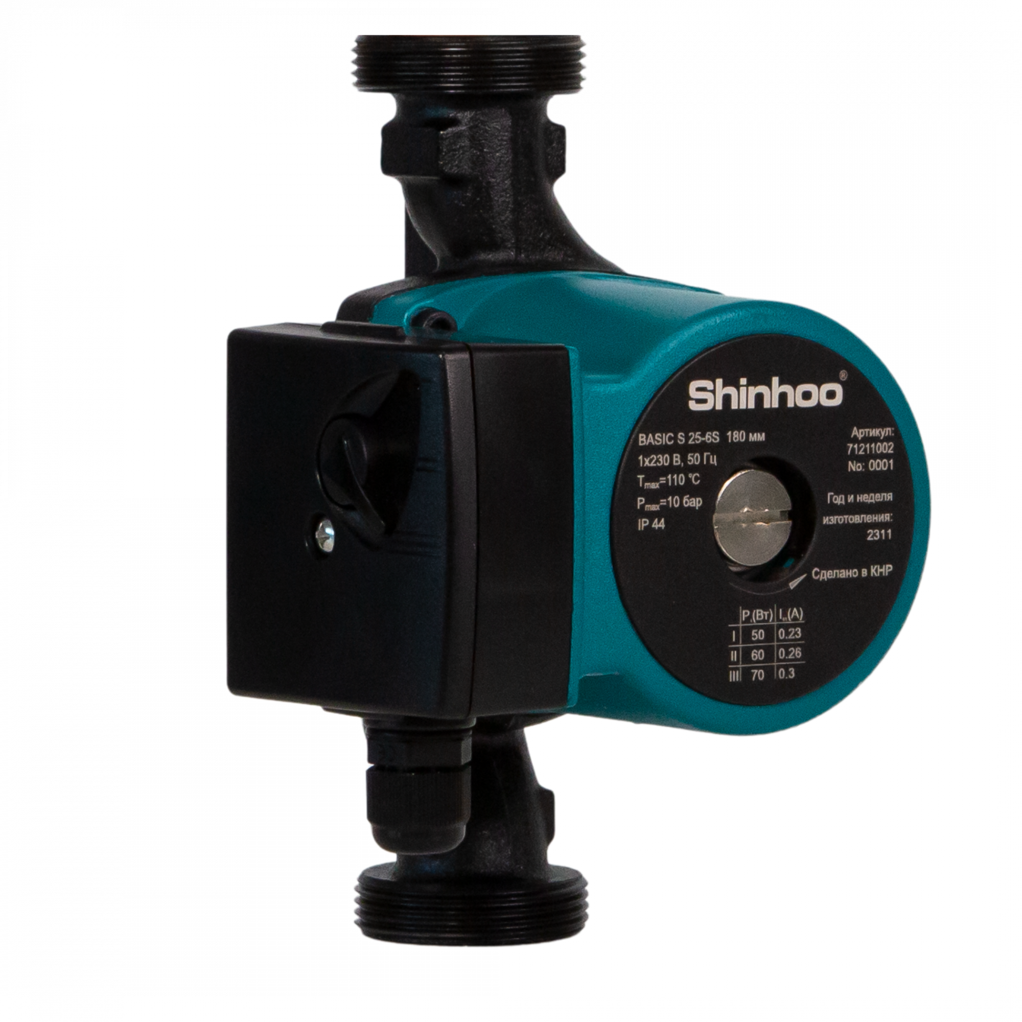 SHINHOO BASIC S 25-6S 180 1x230V Циркуляционный насос
