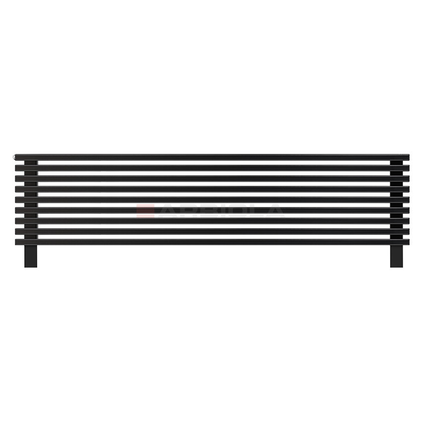 Arbiola Gorizont Compact VZ 1800-63-09 секции черный горизонтальный радиатор c нижним подключением с ножками Arbiola Gorizont Compact VZ 1800-63-09 секции черный горизонтальный радиатор c нижним подключением с ножками