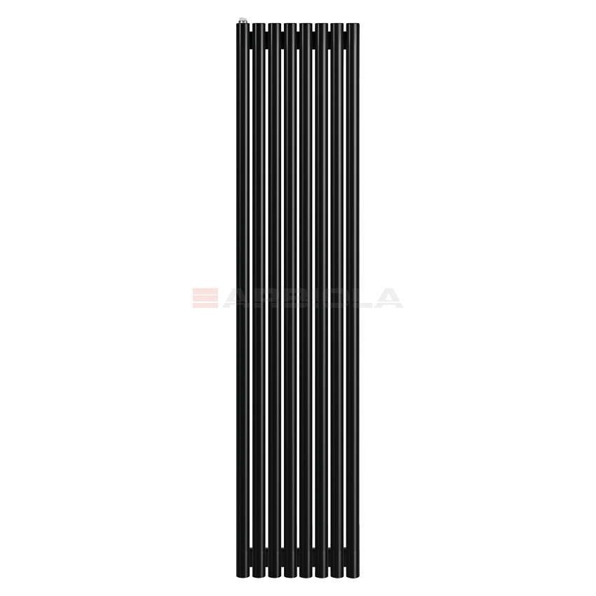 Arbiola Iris 42 H 1500-42-08 секции черный вертикальный радиатор c боковым подключением Arbiola Iris 42 H 1500-42-08 секции черный вертикальный радиатор c боковым подключением