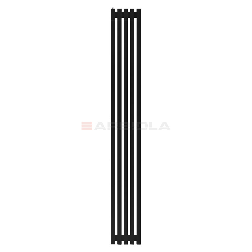Arbiola Ritmo H 2000-40-05 секции черный вертикальный радиатор c боковым подключением Arbiola Ritmo H 2000-40-05 секции черный вертикальный радиатор c боковым подключением