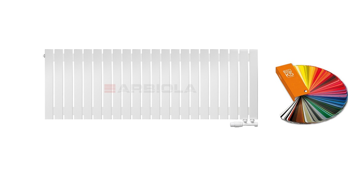 Arbiola Liner V 500-36-22 секции цветной вертикальный радиатор c нижним подключением Arbiola Liner V 500-36-22 секции цветной вертикальный радиатор c нижним подключением