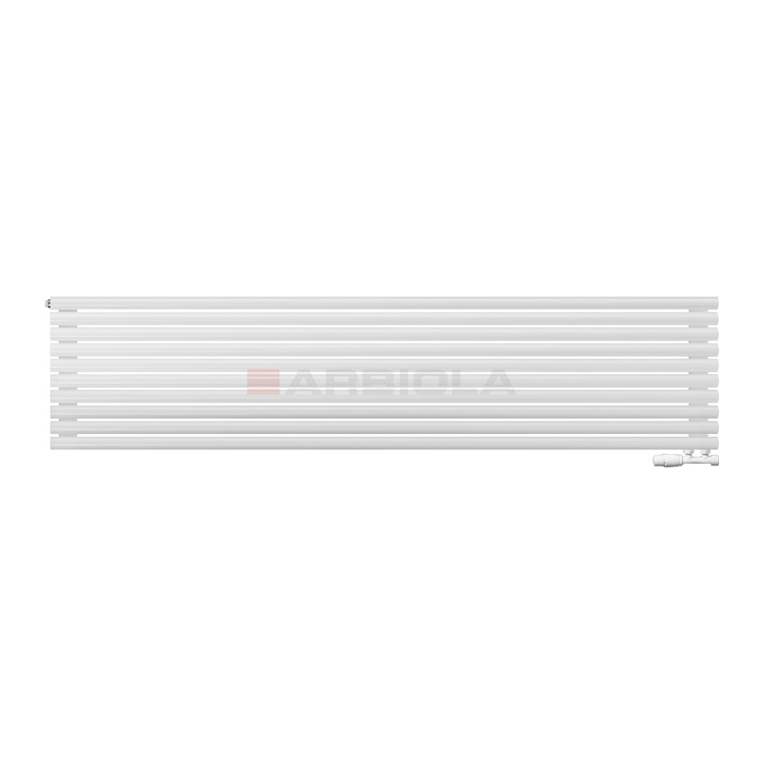 Arbiola Gorizont Iris V 2000-42-10 секции белый горизонтальный радиатор c нижним подключением Arbiola Gorizont Iris V 2000-42-10 секции белый горизонтальный радиатор c нижним подключением