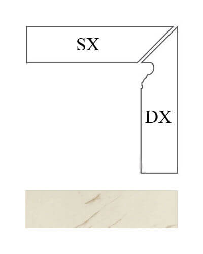 Versace Marble Battiscala Bia Sx Lap 8x117,2 см Плинтус
