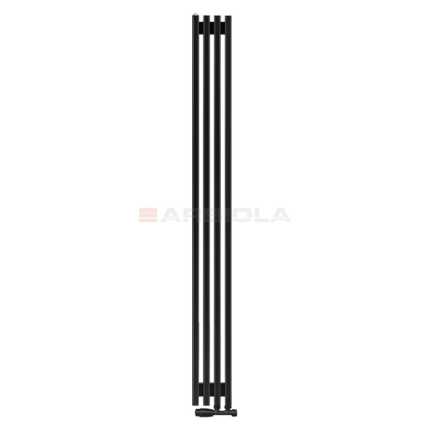 Arbiola Compact V 1750-63-04 секции черный вертикальный радиатор c нижним подключением Arbiola Compact V 1750-63-04 секции черный вертикальный радиатор c нижним подключением