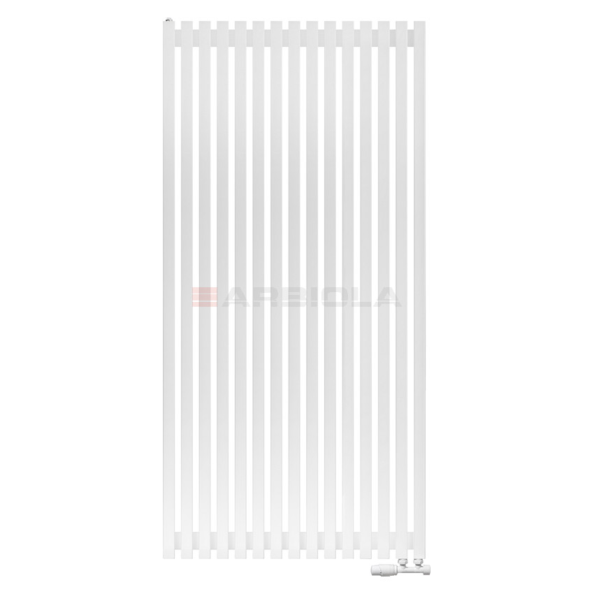 Arbiola Ritmo V 1800-40-15 секции белый вертикальный радиатор c нижним подключением Arbiola Ritmo V 1800-40-15 секции белый вертикальный радиатор c нижним подключением