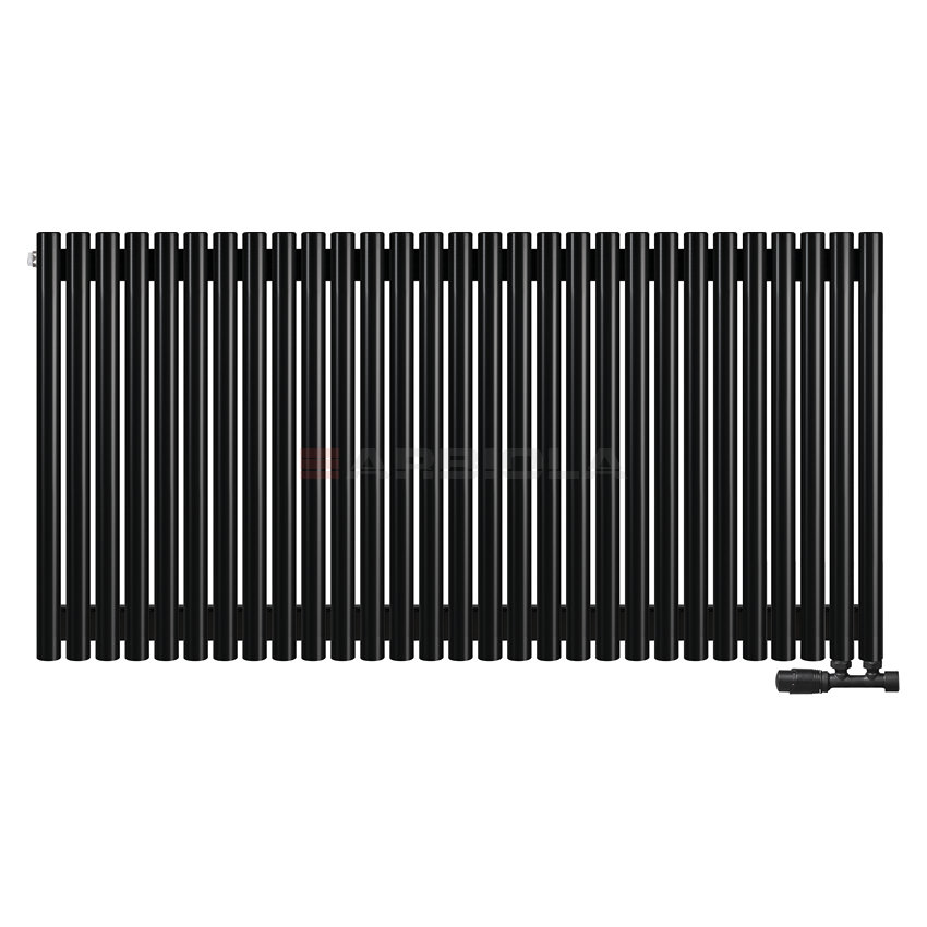 Arbiola Iris 42 V 750-42-29 секции черный вертикальный радиатор c нижним подключением Arbiola Iris 42 V 750-42-29 секции черный вертикальный радиатор c нижним подключением