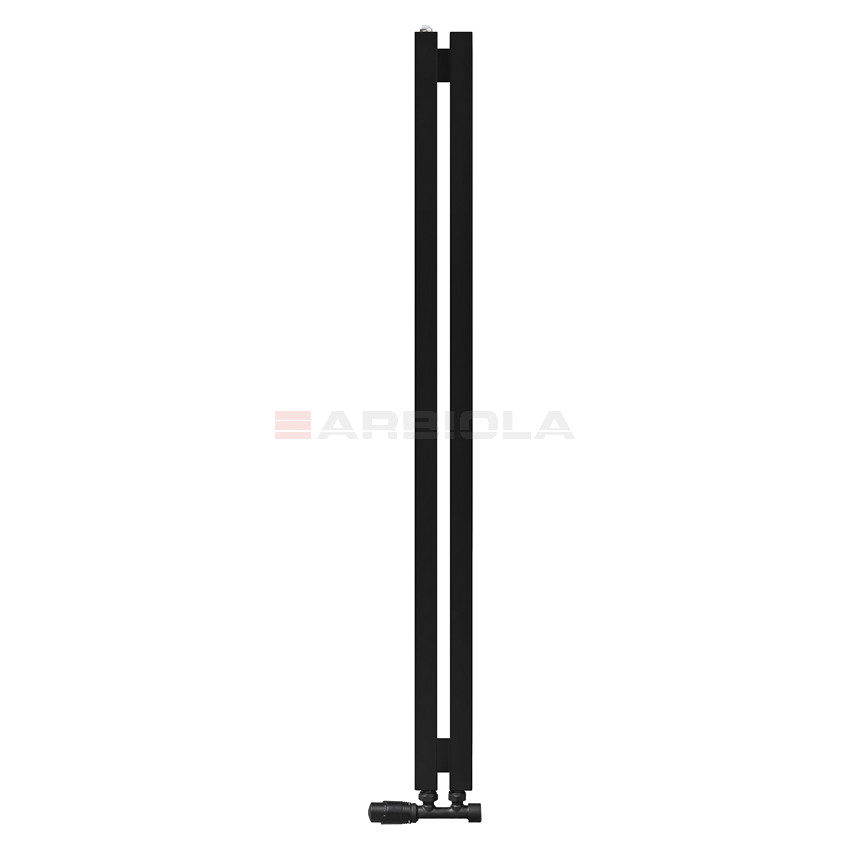 Arbiola Ritmo V 1250-40-02 секции черный вертикальный радиатор c нижним подключением Arbiola Ritmo V 1250-40-02 секции черный вертикальный радиатор c нижним подключением