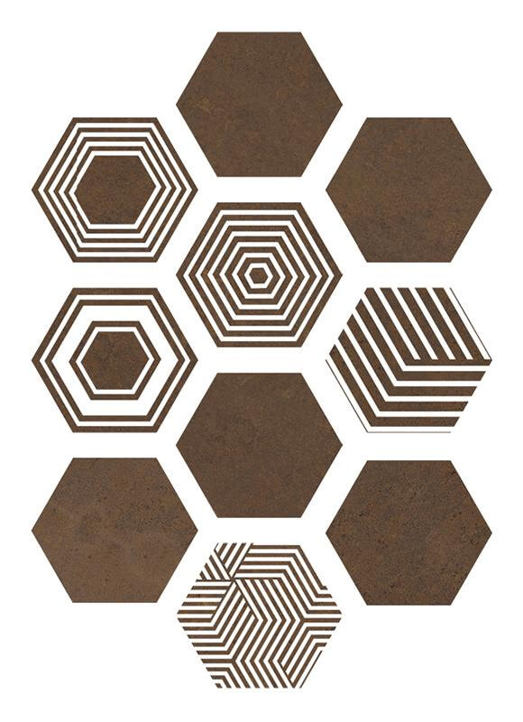 ITT Ceramic Pier17 Copper 23,2X26,7 см Напольная плитка ITT Ceramic Pier17 Copper 23,2X26,7 см Напольная плитка