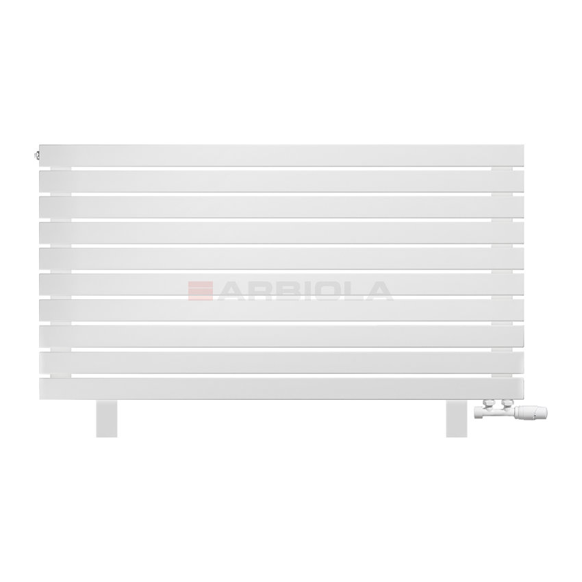 Arbiola Gorizont Liner VZ 1250-36-10 секции белый горизонтальный радиатор c нижним подключением с ножками Arbiola Gorizont Liner VZ 1250-36-10 секции белый горизонтальный радиатор c нижним подключением с ножками