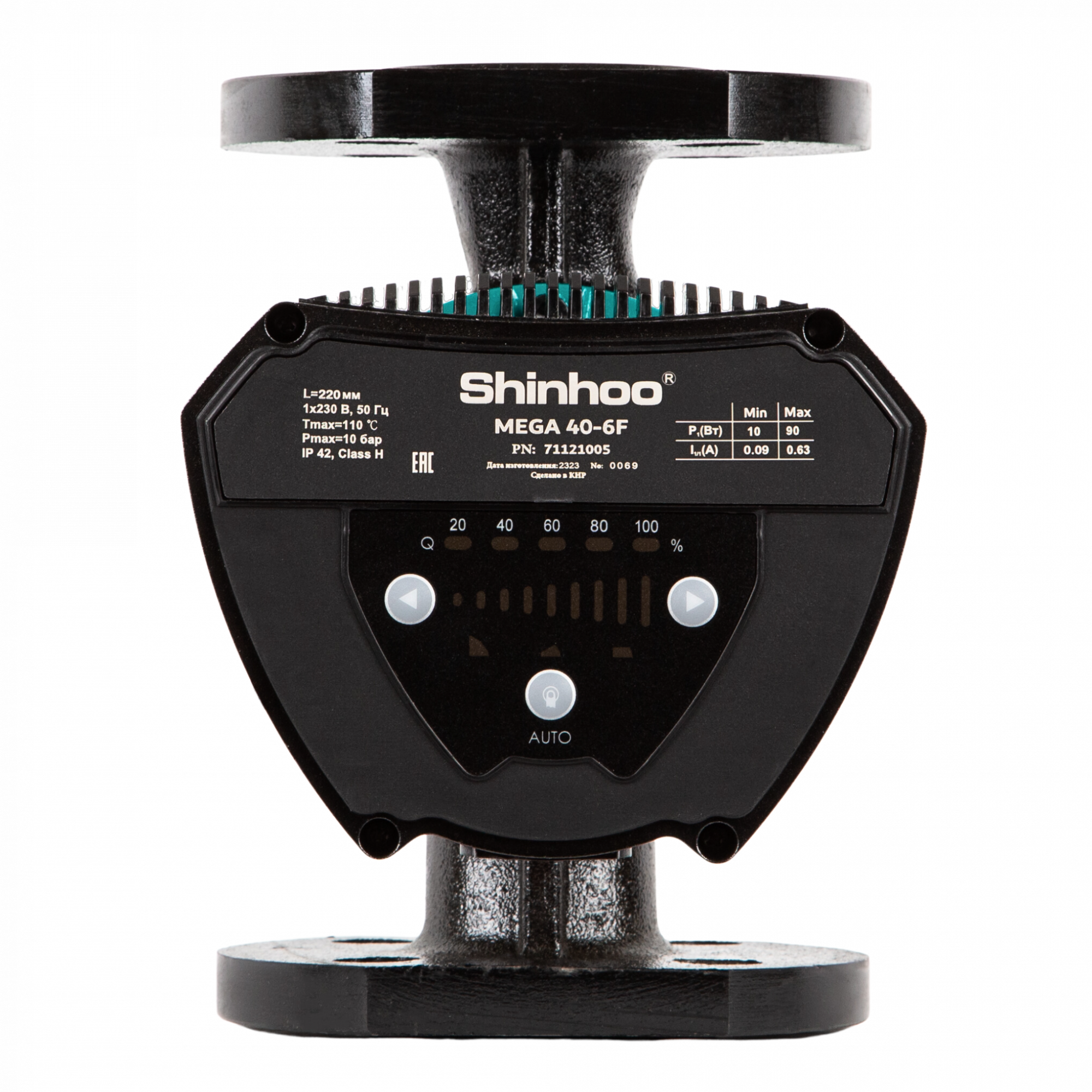 SHINHOO MEGA 40-10F 1x230V Циркуляционный энергоэффективный насос SHINHOO MEGA 40-10F 1x230V Циркуляционный энергоэффективный насос