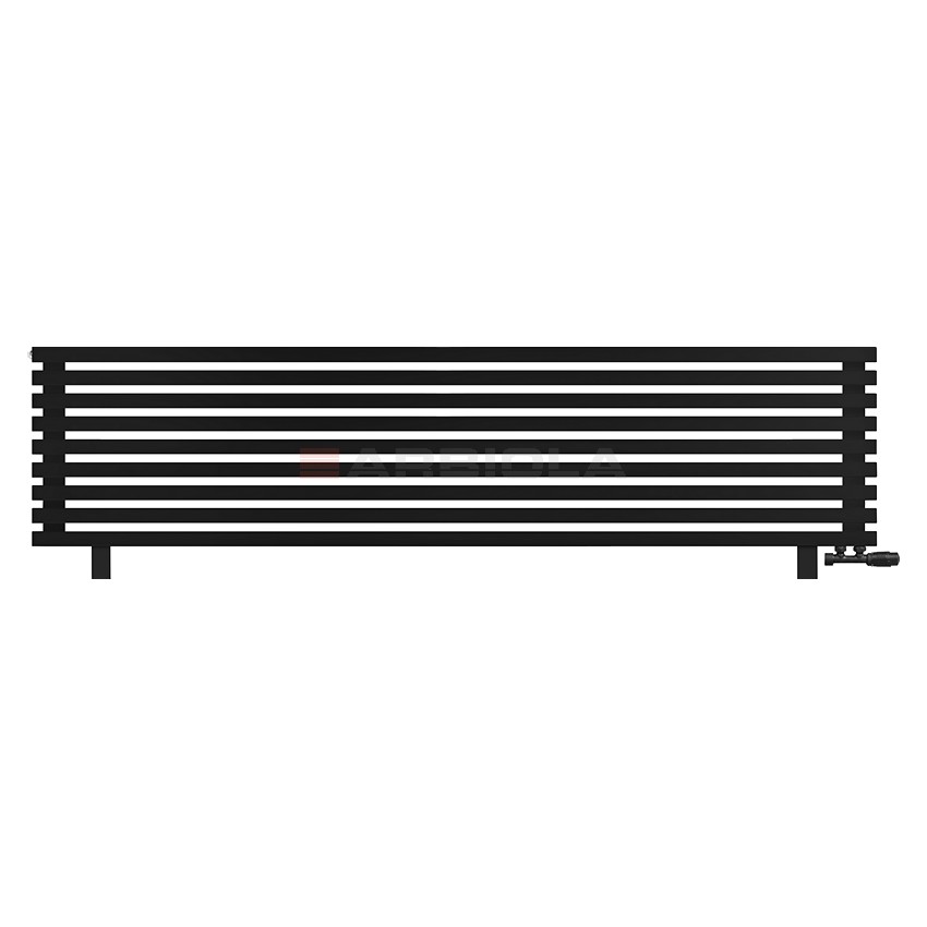 Arbiola Gorizont Ritmo VZ 2200-40-09 секций чёрный горизонтальный радиатор c нижним подключением (на ножках)
