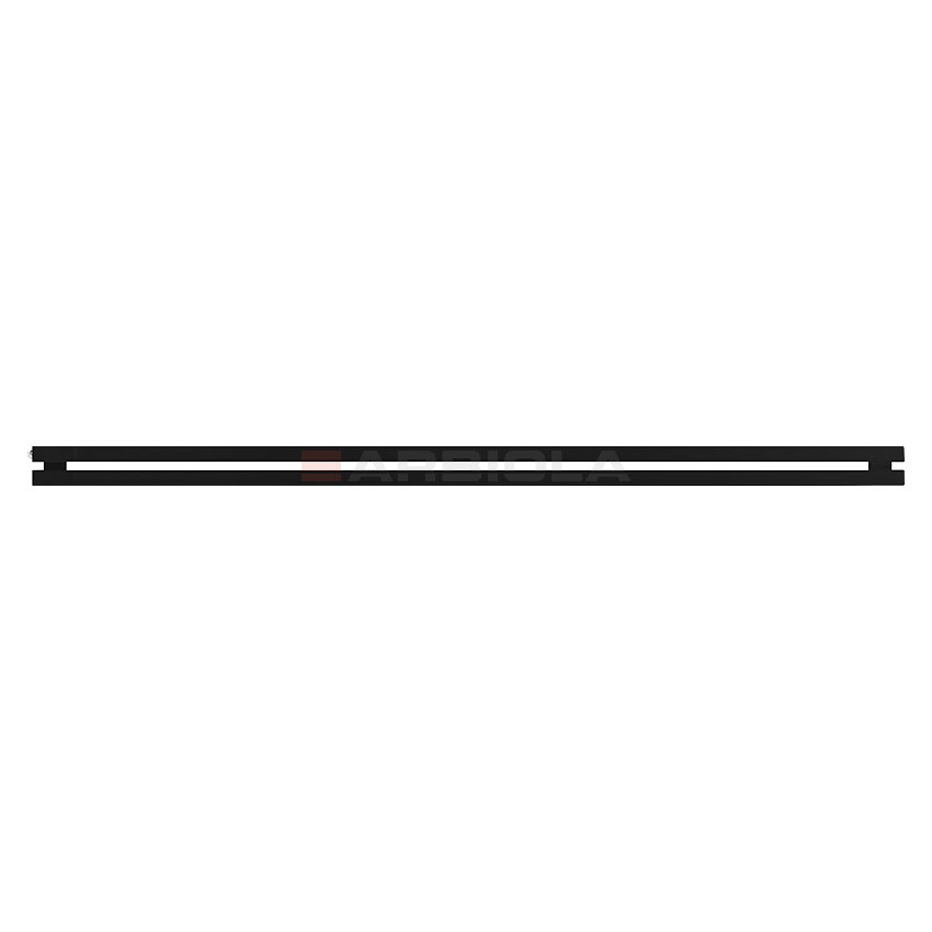 Arbiola Gorizont Ritmo H 2200-40-02 секции чёрный горизонтальный радиатор c боковым подключением