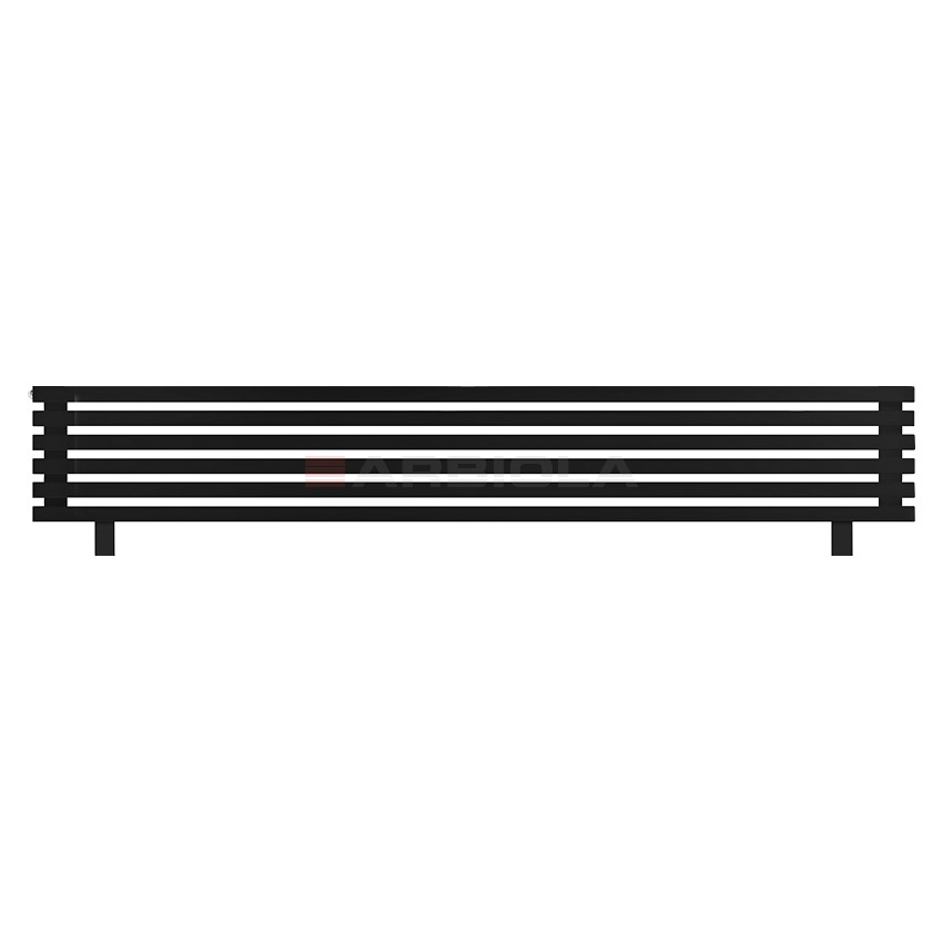 Arbiola Gorizont Ritmo HZ 2200-40-06 секций чёрный горизонтальный радиатор c боковым подключением (на ножках) Arbiola Gorizont Ritmo HZ 2200-40-06 секций чёрный горизонтальный радиатор c боковым подключением (на ножках)