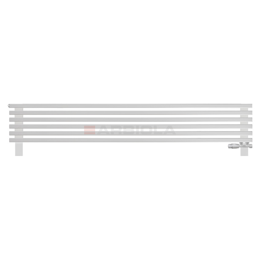 Arbiola Gorizont Compact VZ 1750-63-06 секции белый горизонтальный радиатор c нижним подключением с ножками Arbiola Gorizont Compact VZ 1750-63-06 секции белый горизонтальный радиатор c нижним подключением с ножками