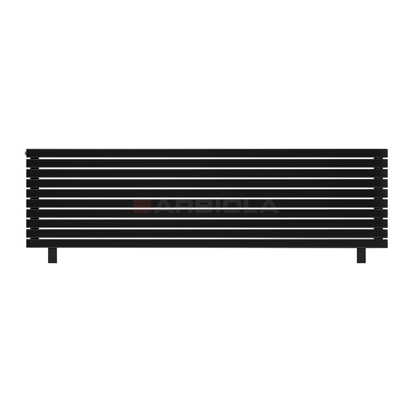 Arbiola Gorizont Liner HZ 2500-36-10 секции черный горизонтальный радиатор c боковым подключением с ножками Arbiola Gorizont Liner HZ 2500-36-10 секции черный горизонтальный радиатор c боковым подключением с ножками