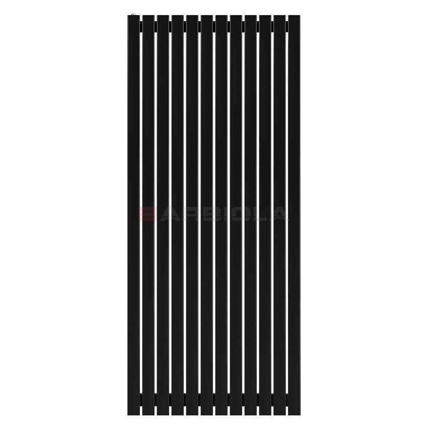 Arbiola Mono H 1800-60-12 секции черный вертикальный радиатор c боковым подключением