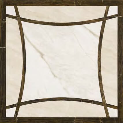 Gardenia Orchidea Unique Marmi Cassettone Caldo 80x80 см Напольная плитка
