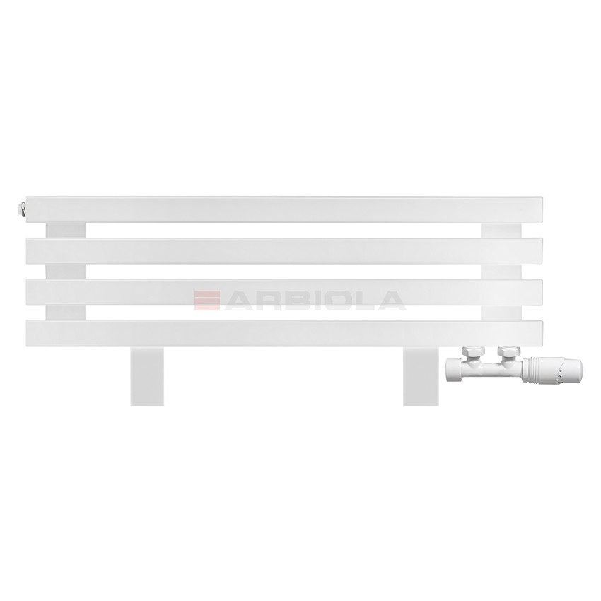 Arbiola Gorizont Ritmo VZ 1000-40-04 секции белый горизонтальный радиатор c нижним подключением (на ножках)
