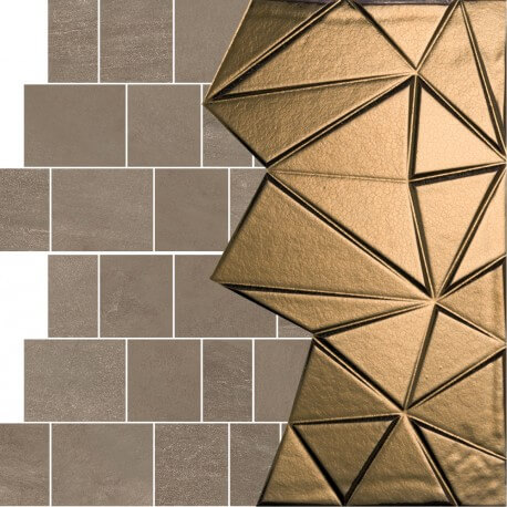 Gardenia Orchidea Concept Stone Mosaico Muretto-Triangoli Bruno-Oro 40x40 см Мозаика Gardenia Orchidea Concept Stone Mosaico Muretto-Triangoli Bruno-Oro 40x40 см Мозаика