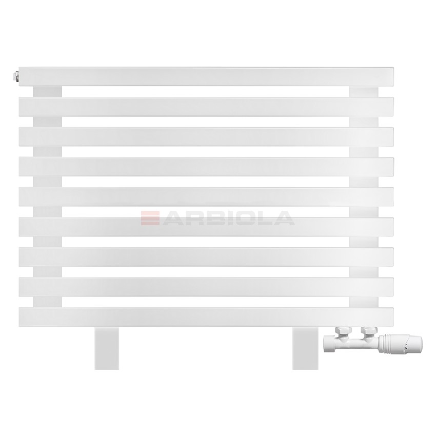 Arbiola Gorizont Ritmo VZ 1000-40-09 секций белый горизонтальный радиатор c нижним подключением (на ножках)