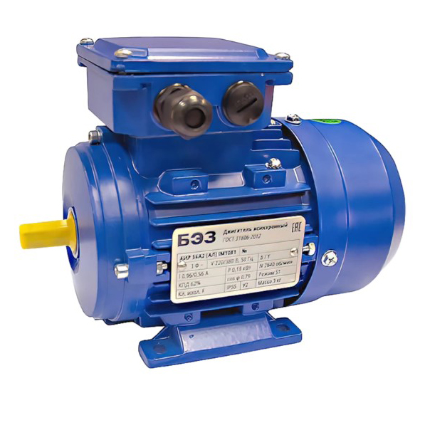 UNIPUMP Электродвигатель АИР 63A6 (Ал) IM1081 (0,18 кВт/1000 об/мин), корпус алюминий UNIPUMP Электродвигатель АИР 63A6 (Ал) IM1081 (0,18 кВт/1000 об/мин), корпус алюминий