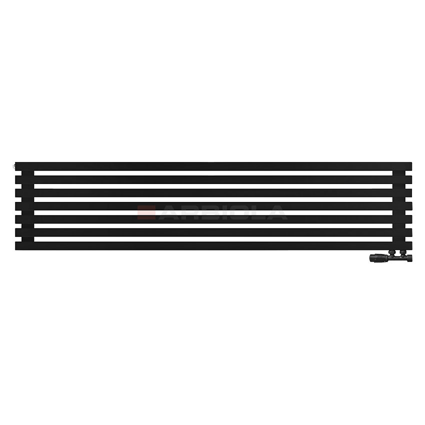 Arbiola Ritmo Gorizont V 2000-40-07 секций чёрный горизонтальный радиатор c нижним подключением