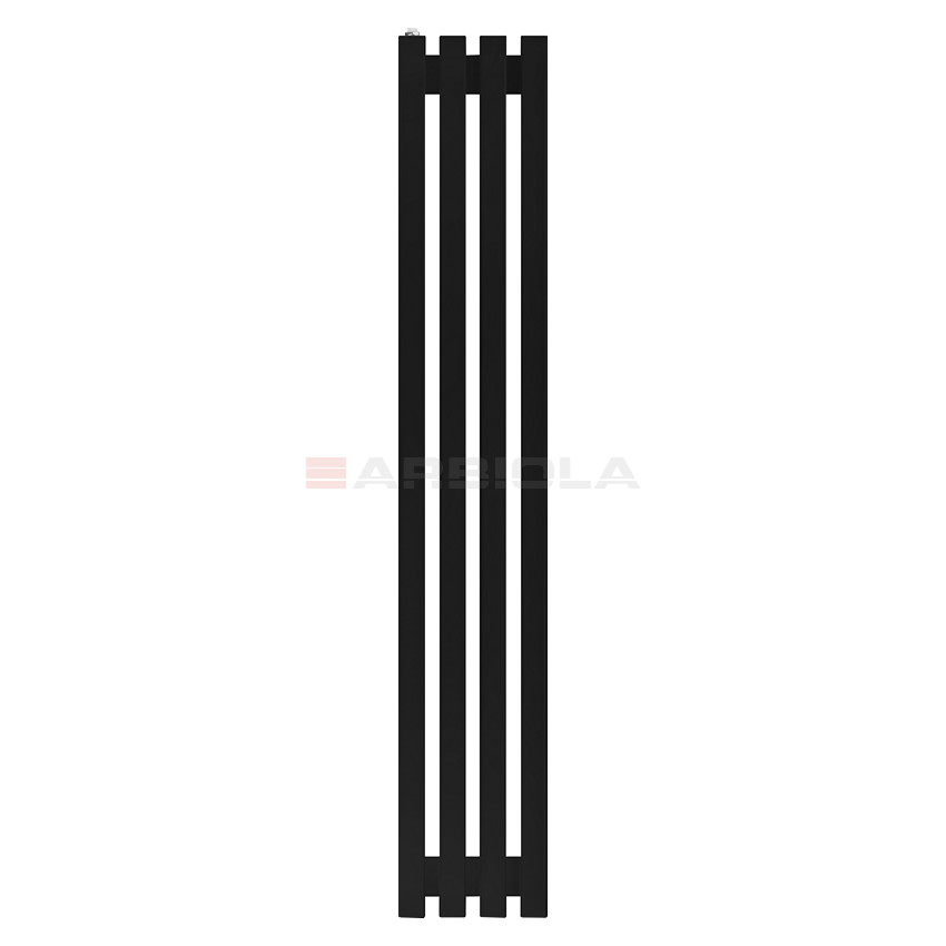 Arbiola Ritmo H 1200-40-04 секции черный вертикальный радиатор c боковым подключением Arbiola Ritmo H 1200-40-04 секции черный вертикальный радиатор c боковым подключением
