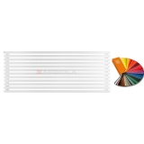 Arbiola Gorizont Ritmo H 1750-40-12 секций цветной горизонтальный радиатор c боковым подключением