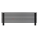Arbiola Gorizont Compact HZ 1500-63-08 секции черный горизонтальный радиатор c боковым подключением с ножками