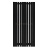 Arbiola Mono H 1250-60-10 секции черный вертикальный радиатор c боковым подключением