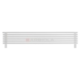 Arbiola Gorizont Compact VZ 1800-63-06 секции белый горизонтальный радиатор c нижним подключением с ножками