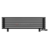Arbiola Gorizont Ritmo VZ 1200-40-06 секций чёрный горизонтальный радиатор c нижним подключением (на ножках)