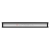 Arbiola Gorizont Ritmo H 2500-40-05 секций чёрный горизонтальный радиатор c боковым подключением