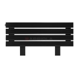 Arbiola Gorizont Liner HZ 1000-63-04 секции черный горизонтальный радиатор c боковым подключением с ножками