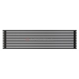 Arbiola Gorizont H 2500-63-12 секции черный горизонтальный радиатор c боковым подключением