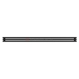 Arbiola Gorizont Ritmo H 2500-40-03 секции чёрный горизонтальный радиатор c боковым подключением