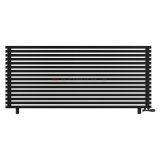 Arbiola Gorizont Ritmo VZ 2200-40-16 секций чёрный горизонтальный радиатор c нижним подключением (на ножках)