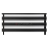 Arbiola Gorizont Compact VZ 1800-63-16 секции черный горизонтальный радиатор c нижним подключением с ножками