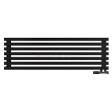 Arbiola Ritmo Gorizont V 1250-40-07 секций чёрный горизонтальный радиатор c нижним подключением