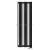  Arbiola Ritmo V 2000-40-12 секции черный вертикальный радиатор c нижним подключением