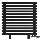 Arbiola Gorizont Ritmo VZ 1000-40-12 секций чёрный горизонтальный радиатор c нижним подключением (на ножках)