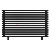 Arbiola Gorizont Ritmo HZ 1200-40-13 секций чёрный горизонтальный радиатор c боковым подключением (на ножках)
