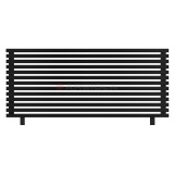 Arbiola Gorizont Ritmo HZ 1500-40-13 секций чёрный горизонтальный радиатор c боковым подключением (на ножках)